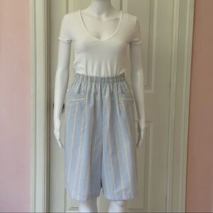 Vintage 1980’s JMG Sportwear  Stripes Culottes Short size Medium.